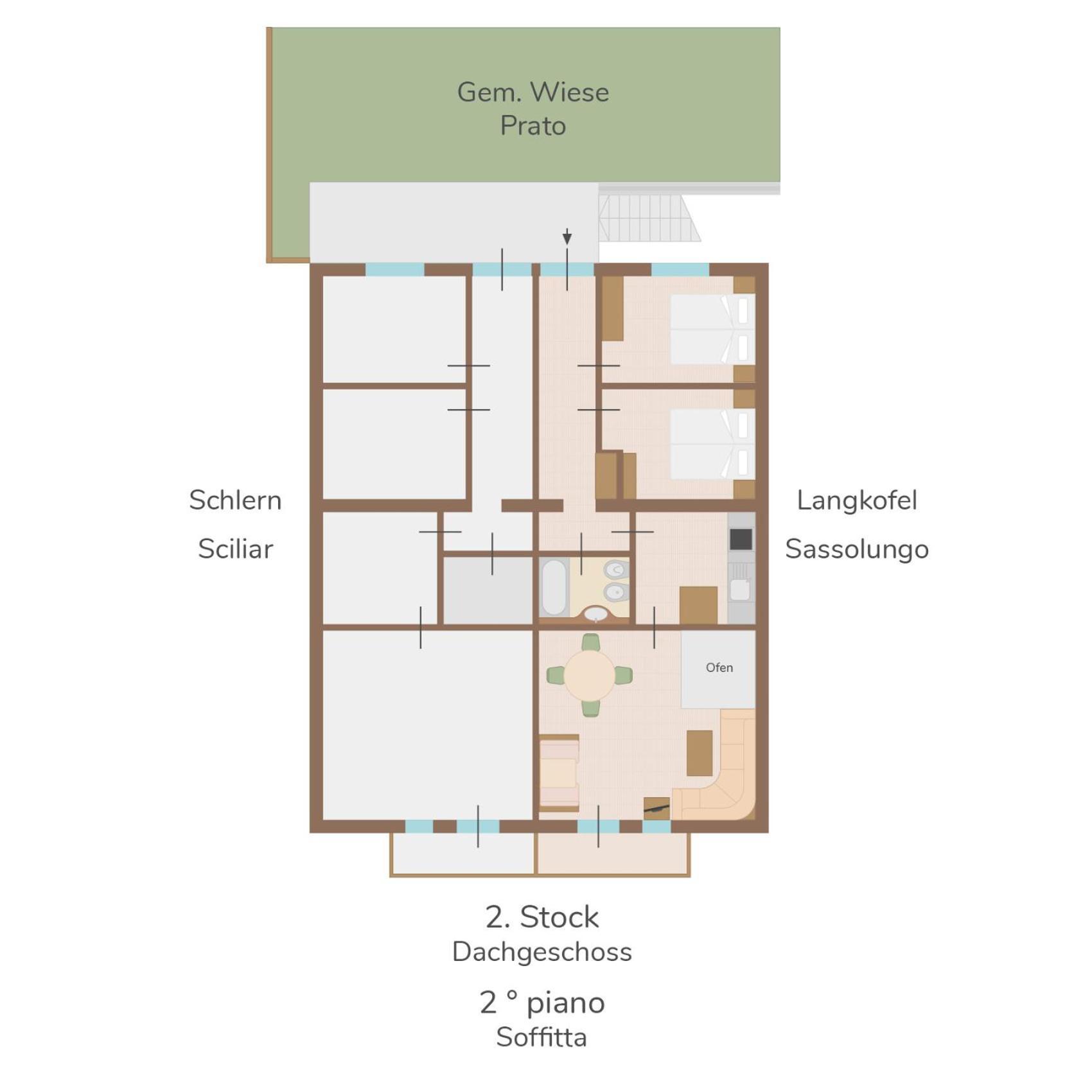 Funtnatsch Apartment Langkofel Lajen Zewnętrze zdjęcie